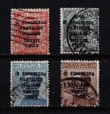 REGNO D'ITALIA 1922 - CONGRESSO FILATELICO ITALIANO TRIESTE