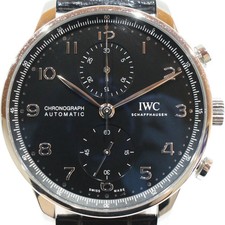 Orologio usato da uomo IWC Portuguese Chronograph IW371609 nero #91130