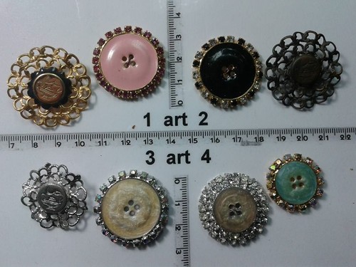 Lotto bottoni gioiello - 1,