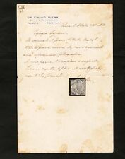 CERTIFICATO DI AUTENTICITA' - STORICO -  DEL FRANCOBOLLO 50 GR. PROVINCE