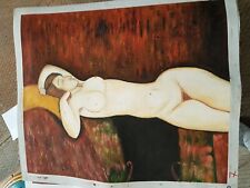 DIPINTO SU TELA MODIGLIANI FALSO D'AUTORE 50X60 CM NR7