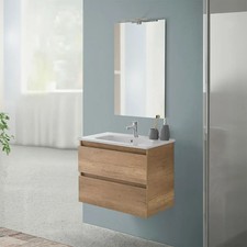 Mobile bagno sospeso 70 rovere