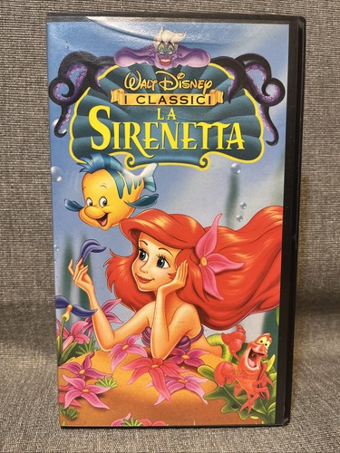 Sirenetta vhs walt disney - vhs,