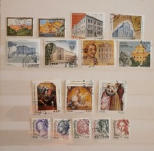 22 Repubblica Italia 2002 2003 16 francobolli con timbro 1°giorno di emissione