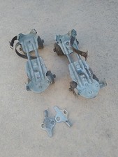 pattini rotelle ferro anni "40/50 ruote in legno 