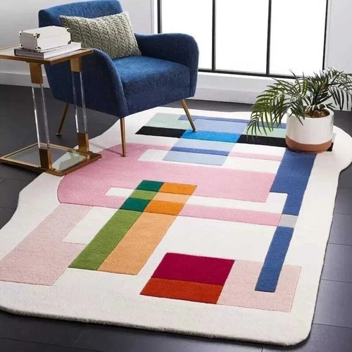 Tappeto moderno trapuntato - , a