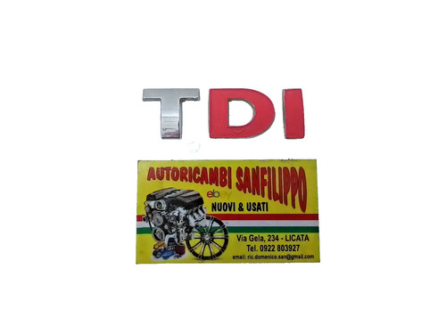 Scritta posteriore tdi per - scritta,