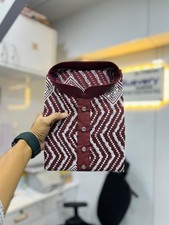 Uomo Morbida Seta Kurta Set