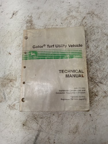 John deere gator turf - gator, manuale