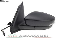 SPECCHIO PER SKODA FABIA 15> MECCANICO FRECCIA NERO SINISTRO