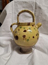 Brocca terracotta maiolicata