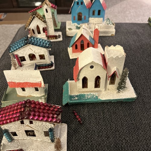 Villaggio natale vintage - villaggio,