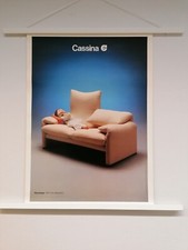 Cassina, Poster, Design Vintage, Maralunga, Vico Magistretti del 1973