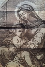 Quadro Antico.Bozzetto per un quadro,realizzato su carta filigrana;70x100; '700