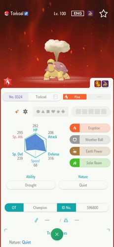 Torkoal 6iv shiny pronto per - 6iv,