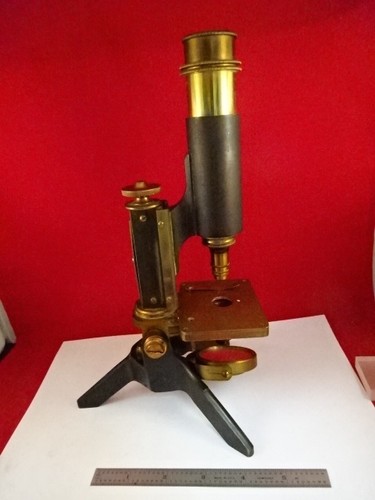 Microscopio antico ottone - microscopio,