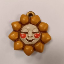 Formella pendente Sole in ceramica Originale Thun