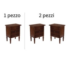 COMODINO SPILLO IN LEGNO NOCE