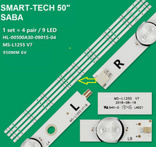 KIT 4 BARRE STRIP LED TV SABA