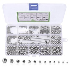 600Pcs Sfere Acciaio, Cuscinetto a Sfera in Acciaio Inox, 13 Dimensioni Cuscinet