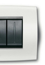 Abb placca soft in metallo 6 moduli 2cse0611sfz elos bianco antartide