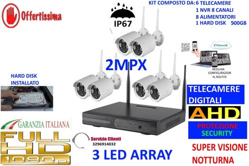 Kit videosorveglianza wireless - kit,