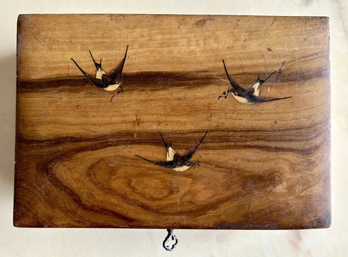 Antica scatola legno - antica,