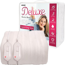 Coperta Elettrica Super King Size Con Materasso Riscaldato, Doppio Controllo, Co