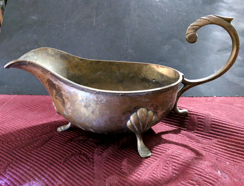 Antica salsiera metallo
