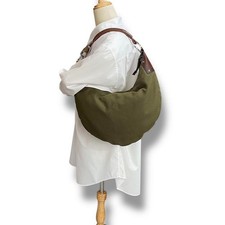 Borsa a tracolla Gucci borsa a mano hobo tela pelle verde marrone grande donna