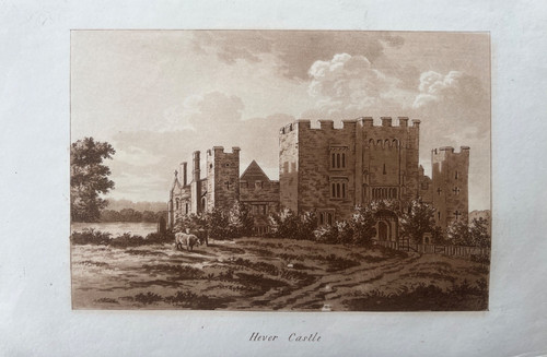 Stampa antica 1793 castello - antica, 1793;