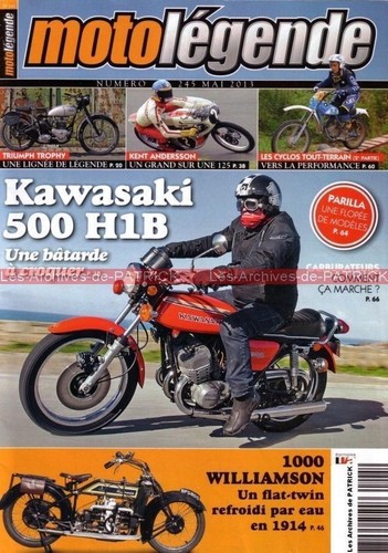 Moto legende 245 kawasaki - moto, 500