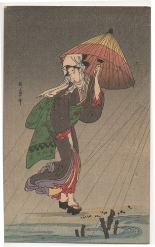 Kitagawa utamaro cartolina - ii,