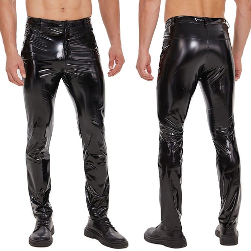 Pantalone uomo pelle con - pantalone,