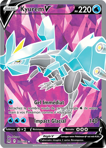 Carte pokémon kyurem - carte, kyurem-v