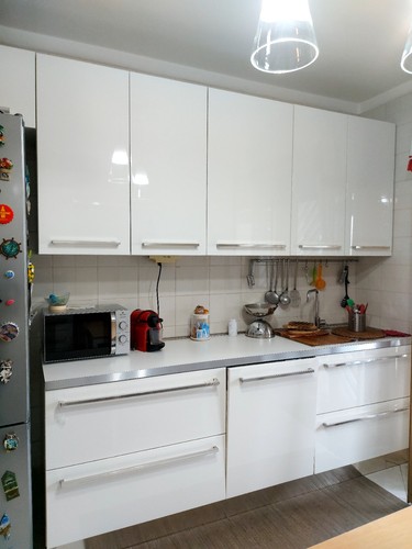 Cucina bianca completa - cucina,