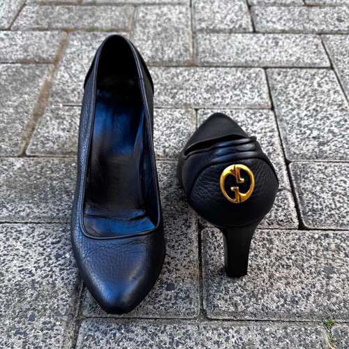 Gucci decolte donna pelle nero