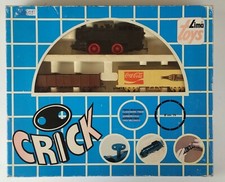 CRICK TRAIN LIMA TOYS TRENO VINTAGE NUOVO MAI PROVATO LOCOMOTIVA NERA +COCA COLA