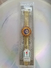 Rarissimo orologio swatch wiss made color oro  Anni 80 Nuovo da collezione.