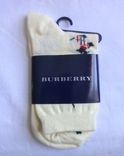 Burberry Calze Donna Giallo Cotone con Intarsiato Cani Scottie M