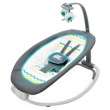 Asalvo Bouncer Fold Birds - Sdraietta Neonato Elettrica Max 9Kg Altalena Aqua