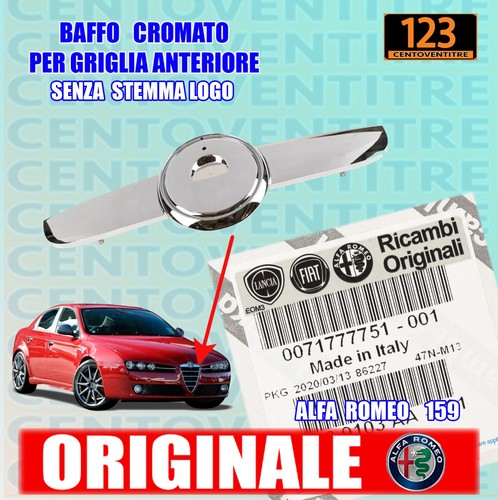 Baffo cromato senza fregio - cromato,