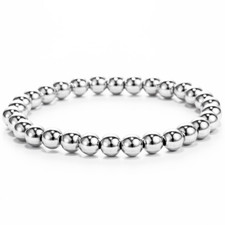 Bracciale sfere 6mm Acciaio