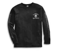 Maglietta Harley Davidson uomo teschio maniche lunghe - nero 99091-14VM