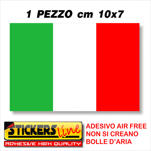 Adesivo bandiera italiana - adesivo,