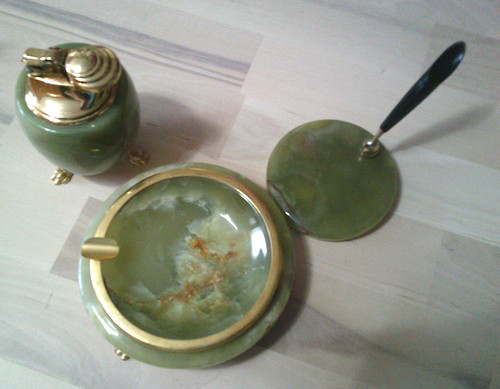 Set scrivania ottone - set,
