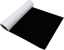 Feltro Adesivo, Nero, 50Cm X 150Cm 1Mm, Rotolo Di Tessuto in Feltro Autoadesivo,