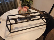 Lampadario Industrial Chic a 3 Luci Nero Opaco