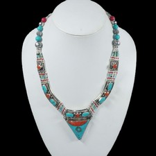 Collana Boho Corallo Rosso