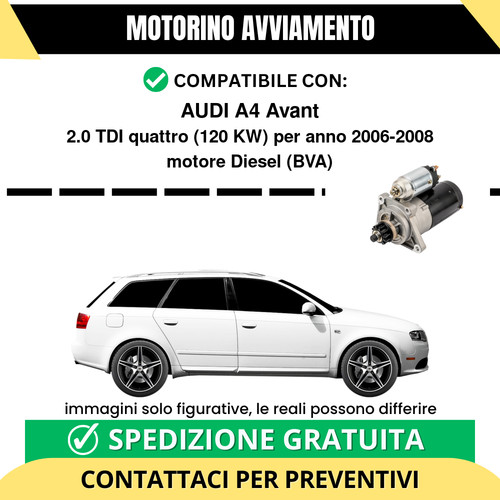 Motorino avviamento audi - motorino, a4